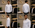 Chemise Homme Blanche Élégance – Coupe Ajustée